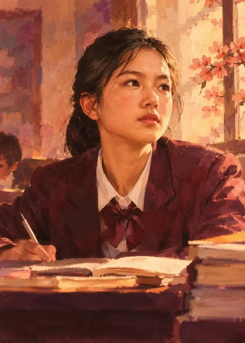 复读班第三排 - 红果短剧高清魔改 《复读班第三排》封面剧照,程知 · 二十八岁复读生